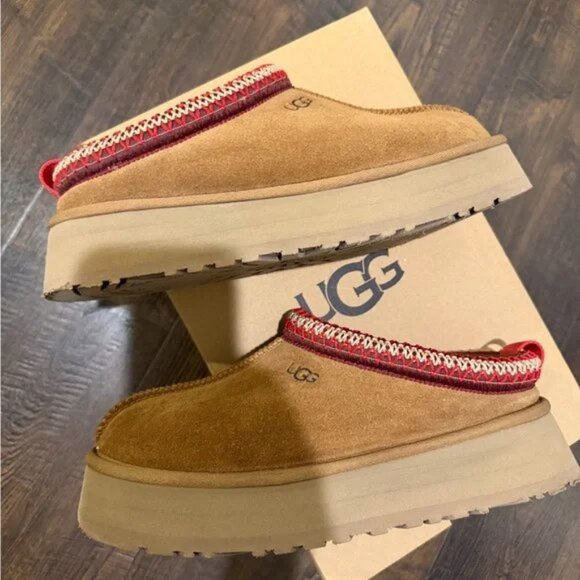 UGG Tazz Chestnut Platform Mule Clog Slipper - Picture 5 of 7